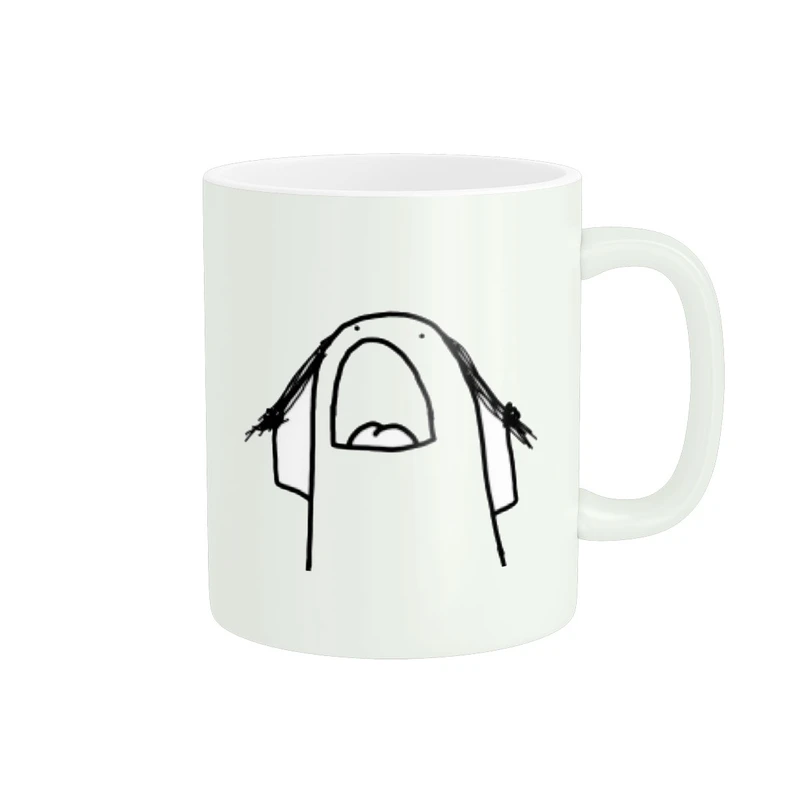 ماگ زیگورات مدل استیکر دختر عصبانی کد 1795