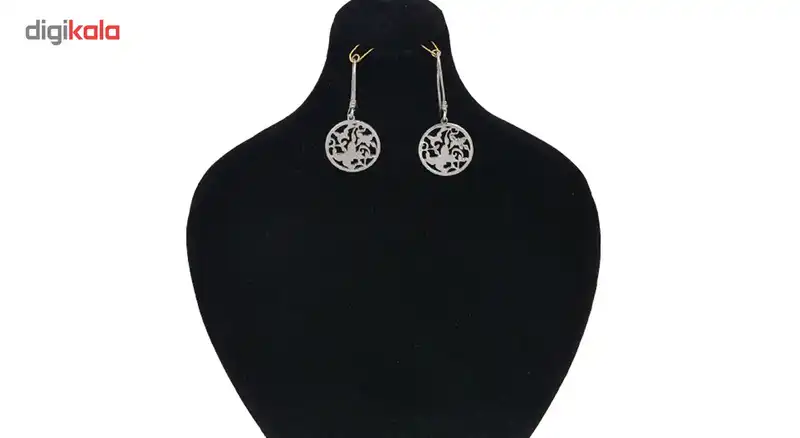 گوشواره نقره ایران شاپ مدل پروانه ترمه