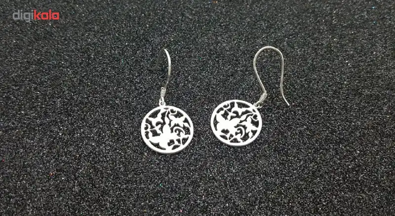 گوشواره نقره ایران شاپ مدل پروانه ترمه