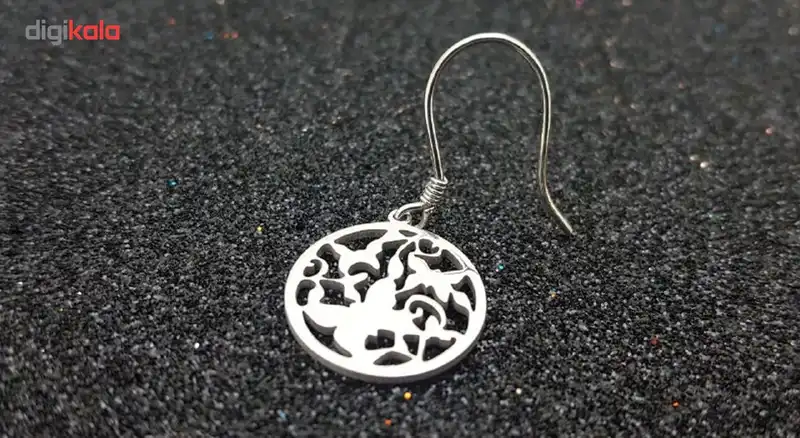 گوشواره نقره ایران شاپ مدل پروانه ترمه