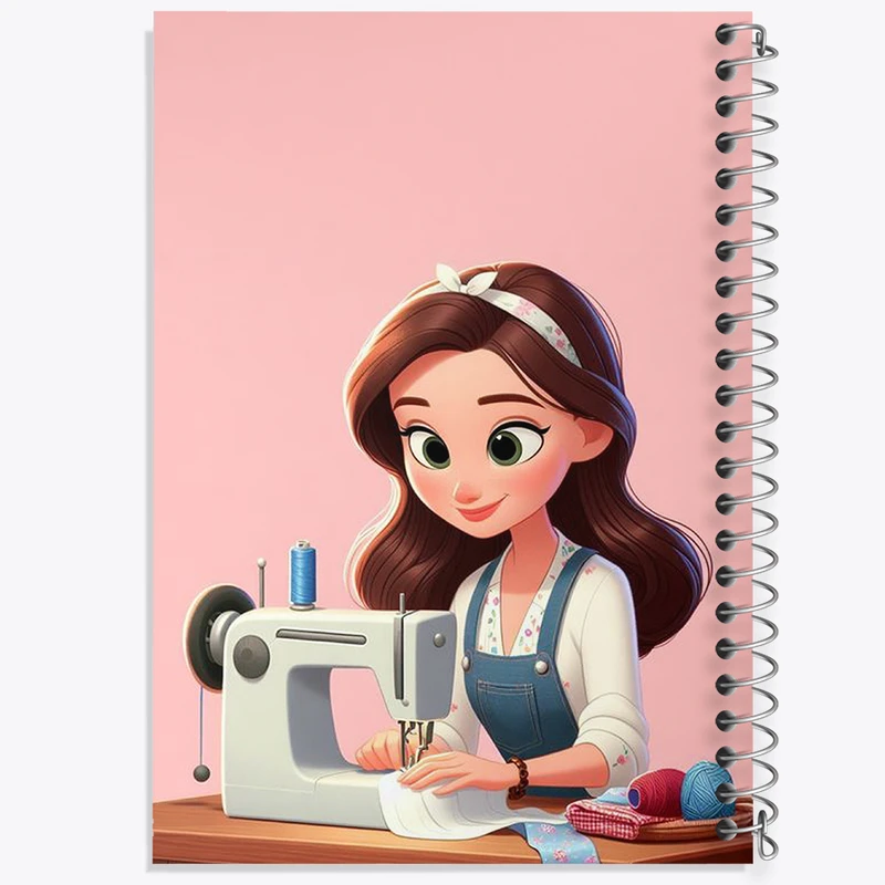 دفتر لیست خرید 50 برگ خندالو طرح دختر خیاط کد N2025