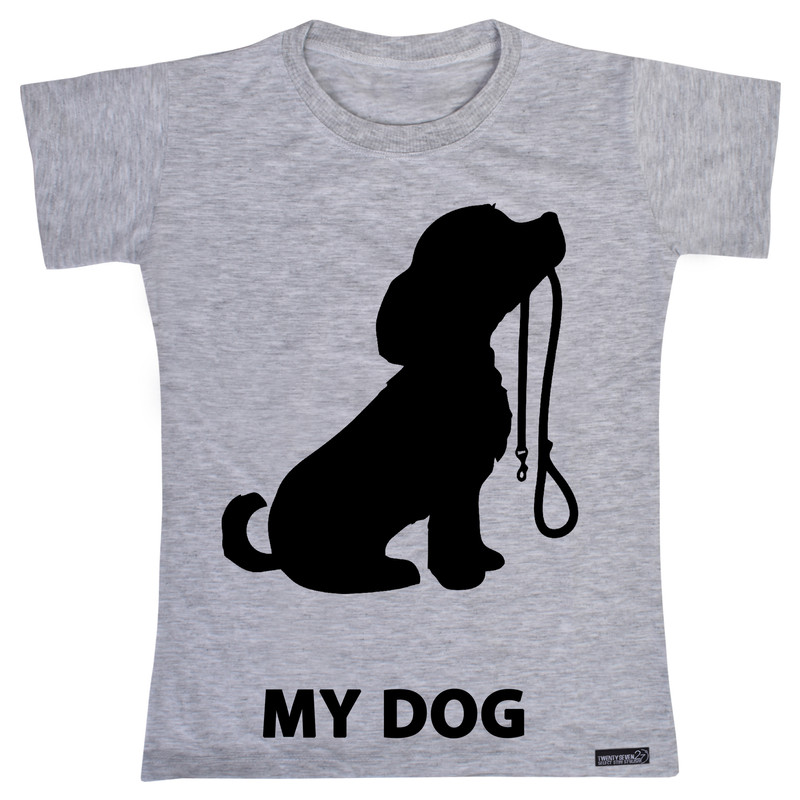 تی شرت آستین کوتاه دخترانه 27 مدل My Dog کد MH578