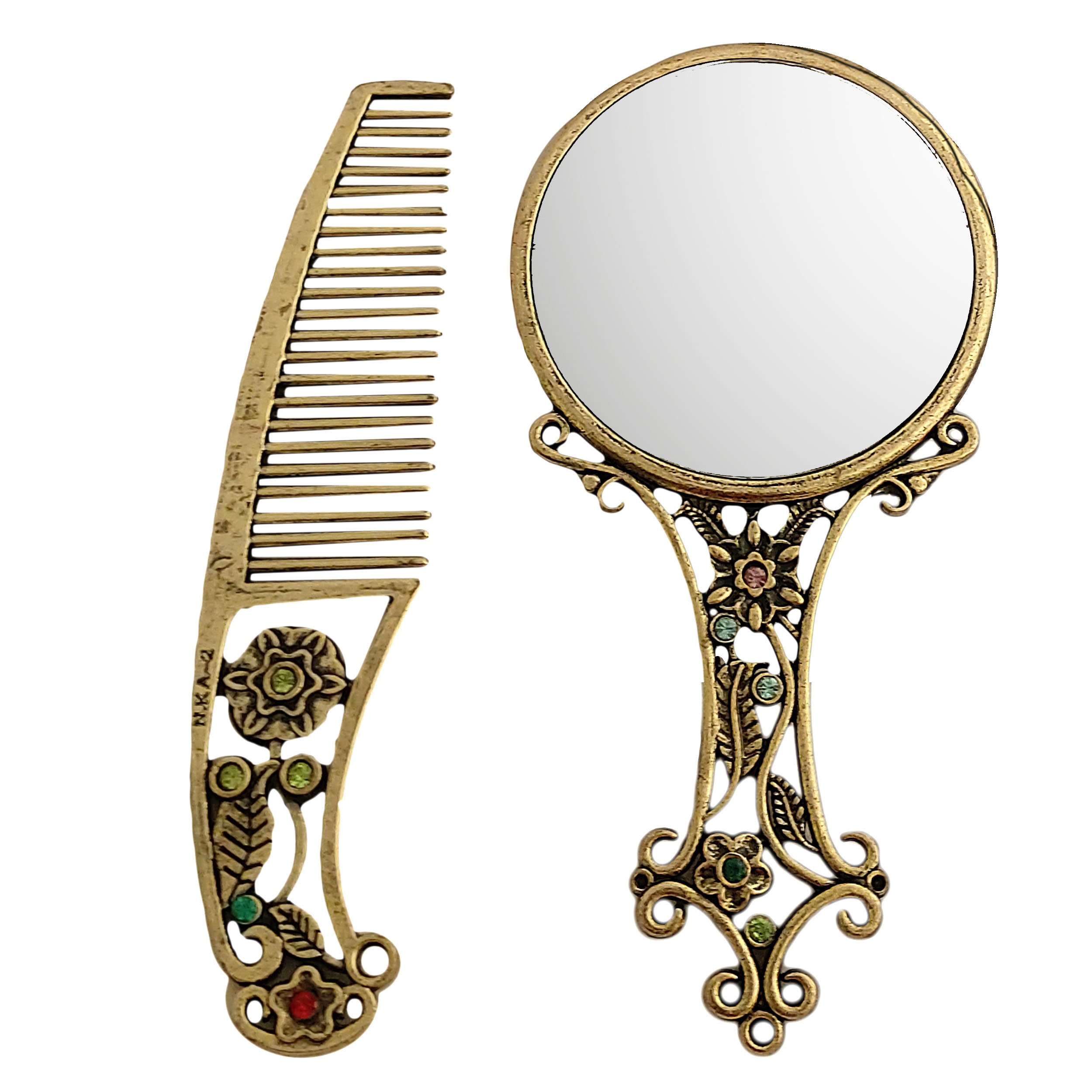 ست آینه آرایشی و شانه مدل 1401