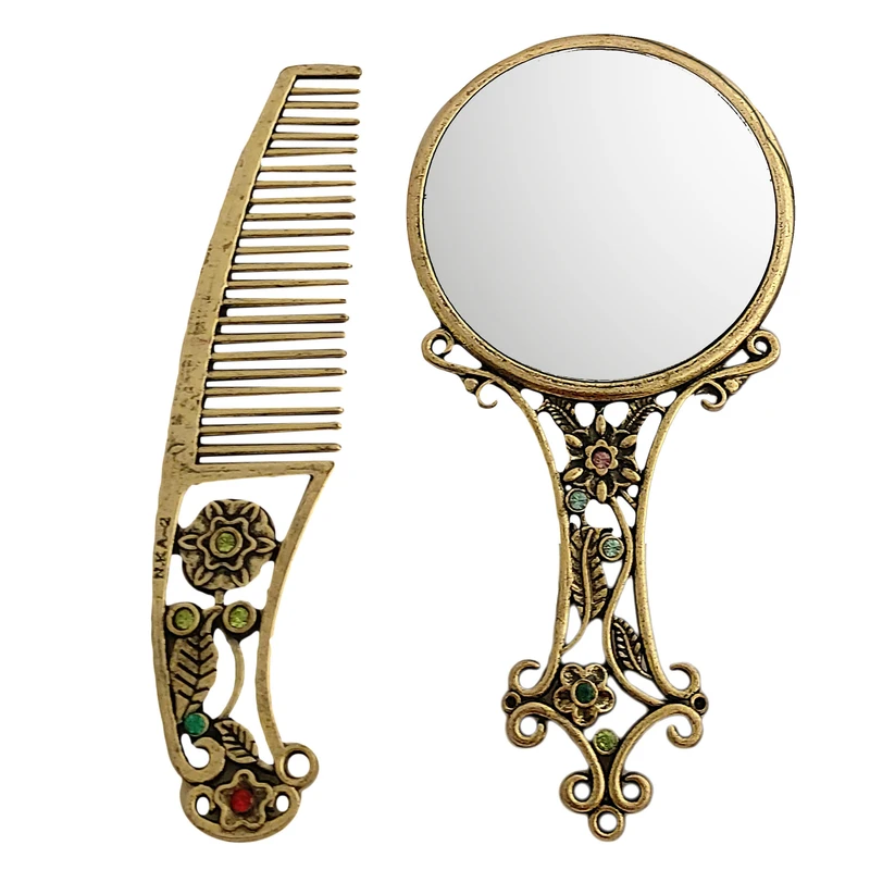 ست آینه آرایشی و شانه مدل 1401