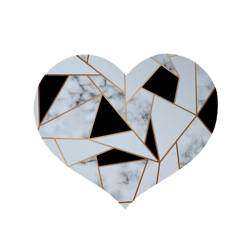 پادری مدل قلب طرح سنگ کد 8634 سایز 90 × 90 سانتی متر