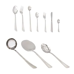سرویس قاشق و چنگال 45 پارچه درسا مدل گوپی خط دار