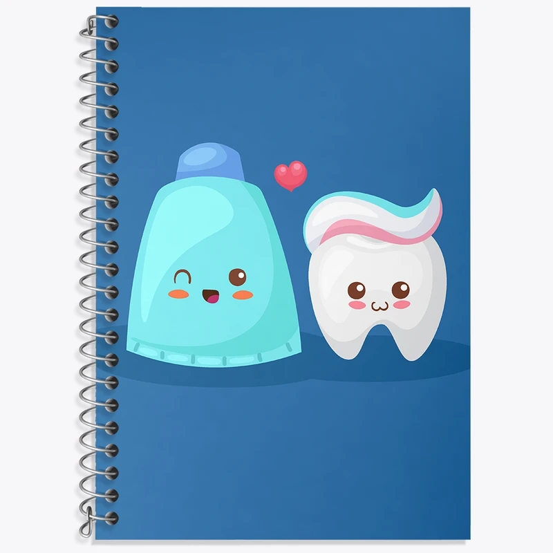 دفتر لغت 50 برگ خندالو طرح دندان و دندان پزشکی کودکانه کد 36710