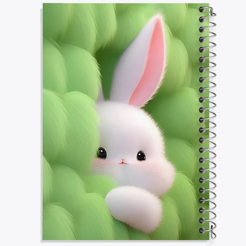 دفتر شطرنجی 50 برگ خندالو طرح خرگوش کیوت کد N4550