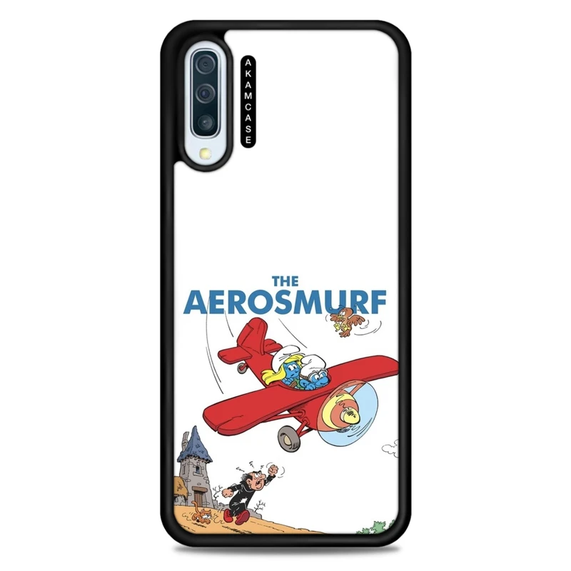 کاور آکام مدل AMC-WSGA50-SMURFS-23 مناسب برای گوشی موبایل سامسونگ Galaxy A50