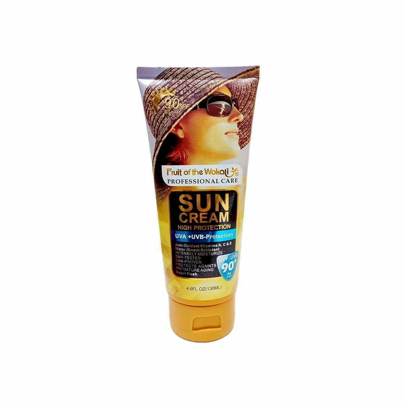 کرم ضدآفتاب بدون رنگ وکالی SPF90 مدل 01 مناسب برای انواع پوست‌ها، حجم 130 میلی‌لیتر