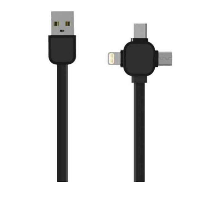 کابل تبدیل USB به USB-C / microUSB / لایتنینگ مدل MOLTI PARALEL طول 1 متر