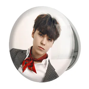 آینه جیبی خندالو طرح ورنون گروه سونتین Seventeen مدل تاشو کد 21518 