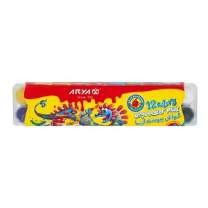 گواش 12 رنگ آریا مدل پیوسته  طلقی کد 01