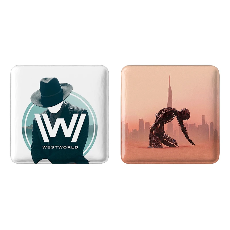 مگنت خندالو طرح سریال وست ورلد West World کد 1020210197 مجموعه 2 عددی