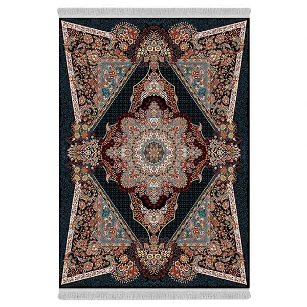 فرش پارچه‌ای دفه مدل فرشینه هازن مخمل کد 107