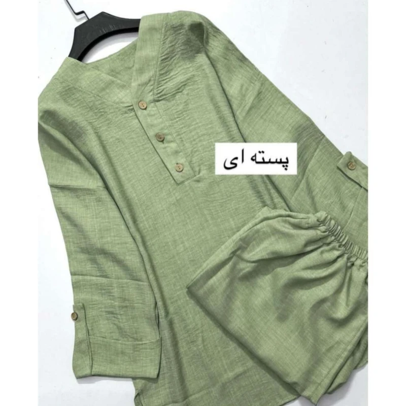 عکس شماره 9 : مانتو و شلوار زنانه مدل ارغوان کد ۸۷۸۶