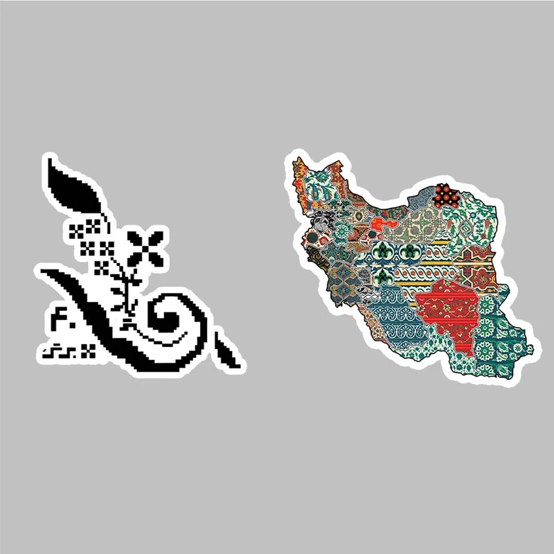 استیکر لپ تاپ کارنیکا طرح نوستالژی سنتی مدل 2222248 مجموعه 2 عددی