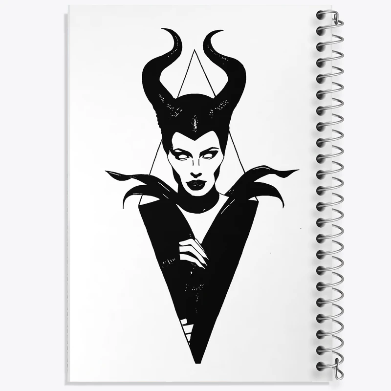 دفتر لیست خرید 50 برگ خندالو طرح مالفیسنت (Maleficent) کد N3465