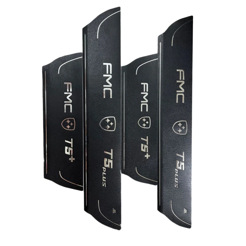 برچسب پارکابی خودرو امیران اسپرت طرح چرم کد 2025073 مناسب برای FMC T5 پلاس مجموعه 4 عددی