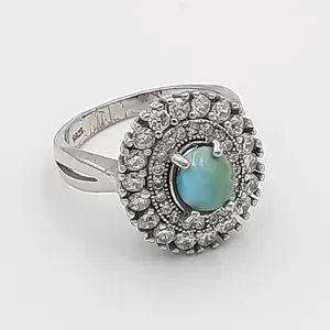 انگشتر نقره زنانه مدل 524