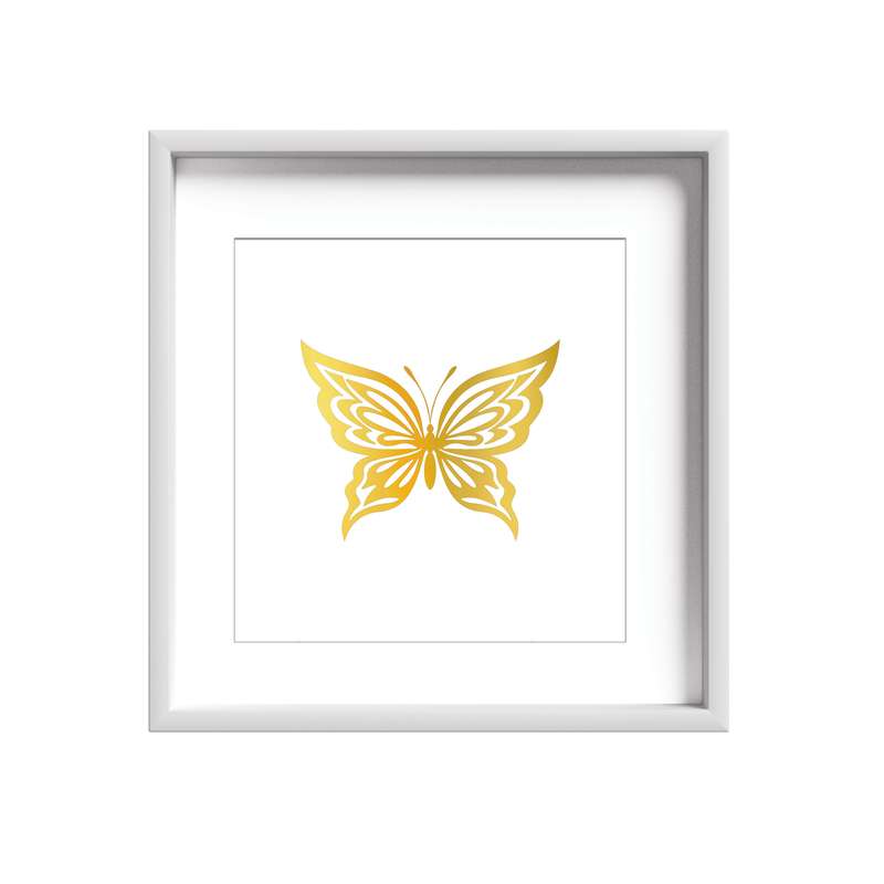 تابلو طلاکوب زرکات طرح پروانه مدل Butterfly