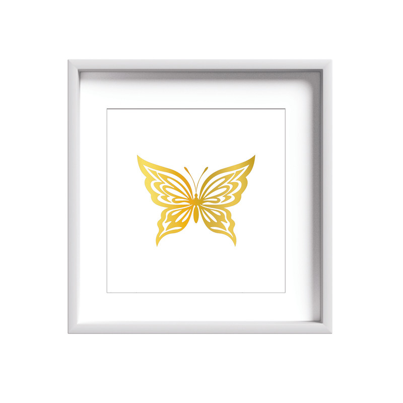 تابلو طلاکوب زرکات طرح پروانه مدل Butterfly
