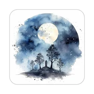 زیر لیوانی کاکتی طرح ماه و ستاره مدل mp53464