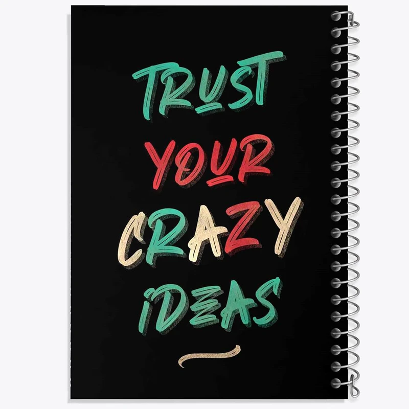 دفتر مشق 100 برگ خندالو طرح Trust Crazy Ideas کد 2732