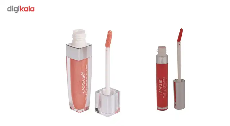 پک آرایشی استاویتا طرح 11: رژ لب مایع لنسور سری Matte شماره 16 و رژ لب مایع لنسور سری Glaze شماره 18