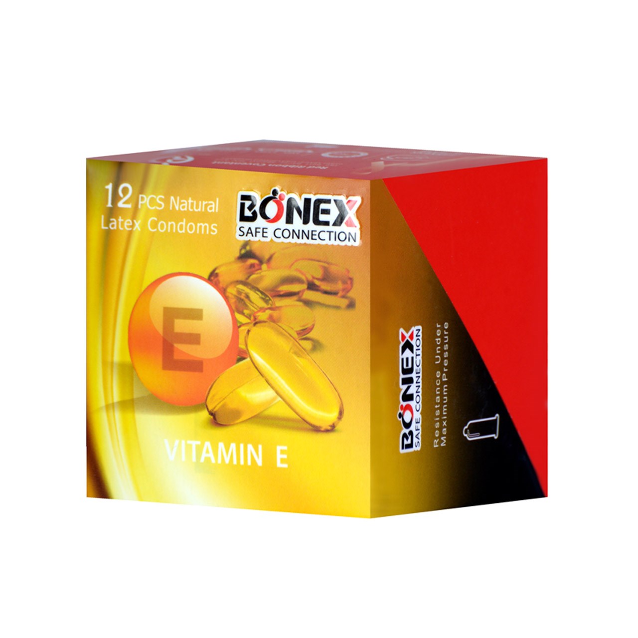کاندوم بونکس مدل Vitamin E بسته 12 عددی