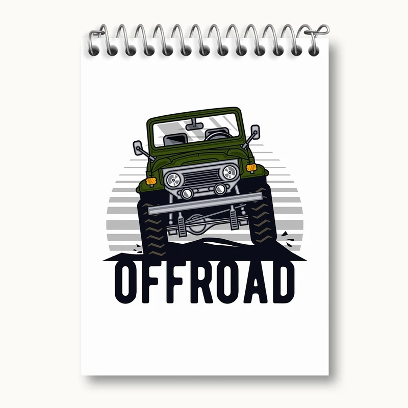 دفتر یادداشت 50 برگ خندالو مدل ماشین آفرود کد 10353