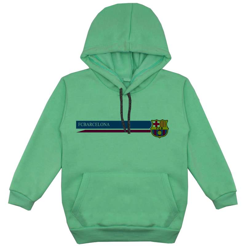 هودی پسرانه مدل بارسلونا F36 رنگ سبز