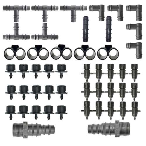 لوازم آبیاری قطره ای روان ریز مدل BETA-49 مجموعه 49 عددی