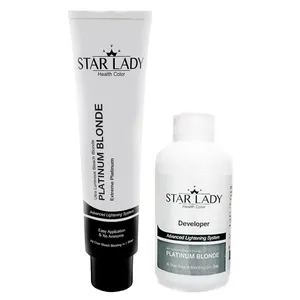 کرم بی رنگ کننده استارلیدی مدل Platinum Blonde حجم 240 میلی لیتر