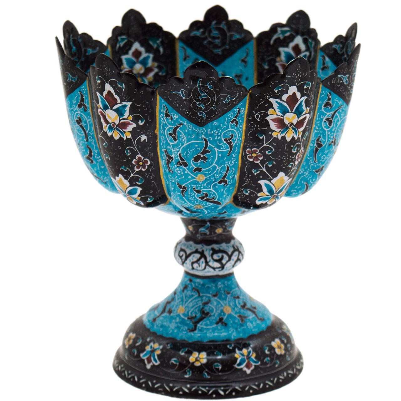 آجیل خوری میناکاری رستا طرح 7-19-102 ارتفاع 15 سانتی متر