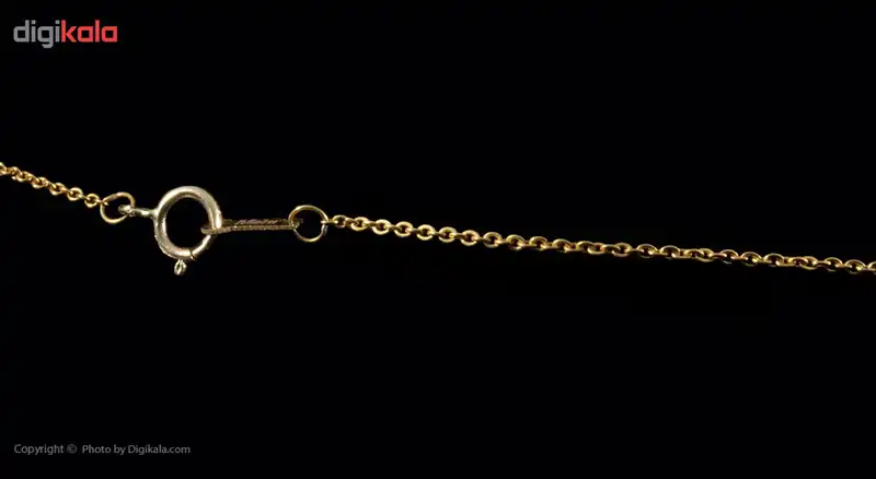 گردنبند طلا 18 عیار زنانه ماهک مدل MM0537 سنگ اوپالین قلب