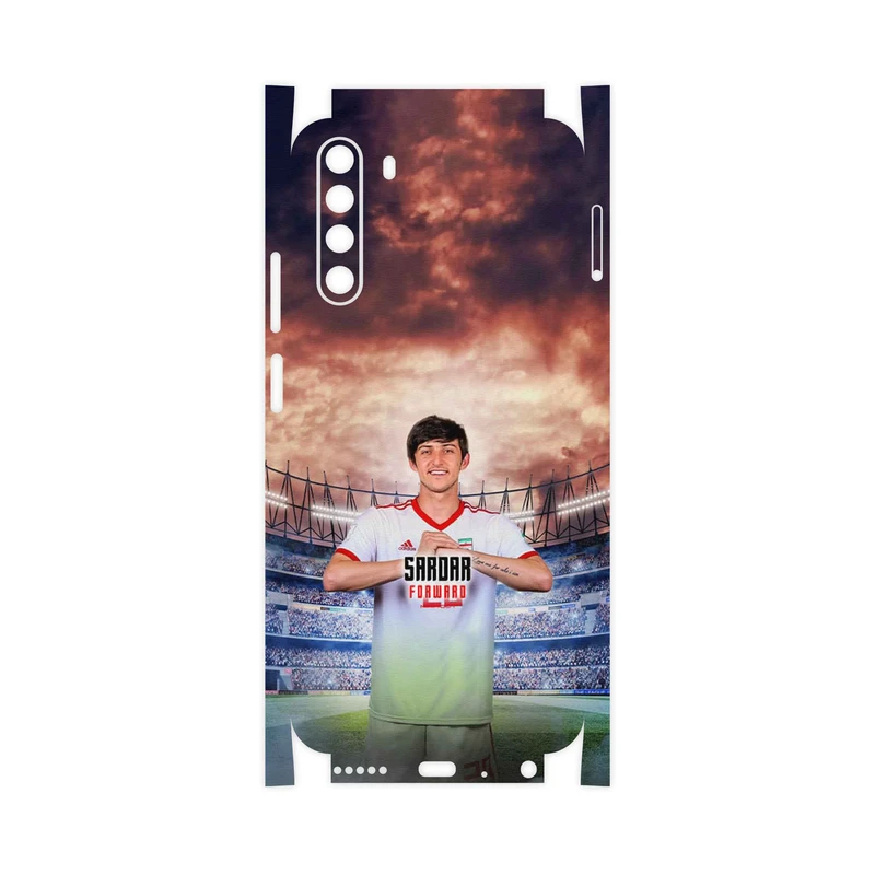 برچسب پوششی ماهوت مدل Sardar Azmoun-FullSkin مناسب برای گوشی موبایل جی پلاس X10