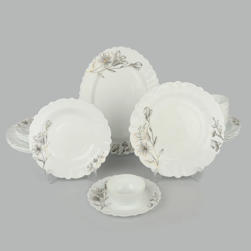 سرویس غذاخوری 25 پارچه 6 نفر مدل شیپوری