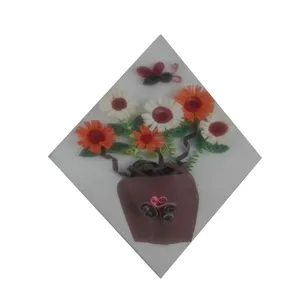 تابلو ملیله کاغذی مدل گل بهاری کد 7879