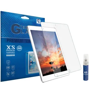 محافظ صفحه نمایش شیشه ای ایکس اس مدل تمپرد مناسب برای تبلت اپل iPad Pro 10.5 به همراه اسپری پاک کننده صفحه XS