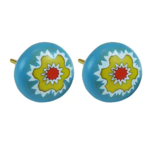 گوشواره طلا 18 عیار کرته مورینا مدل SC03