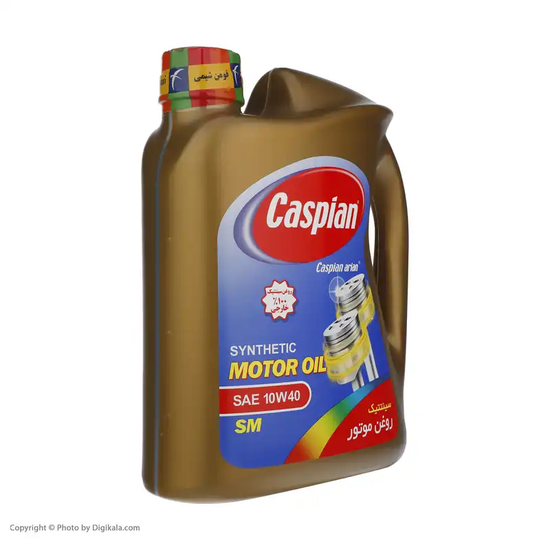 روغن موتور خودرو کاسپین مدل 10W-40 SM حجم 4 لیتر