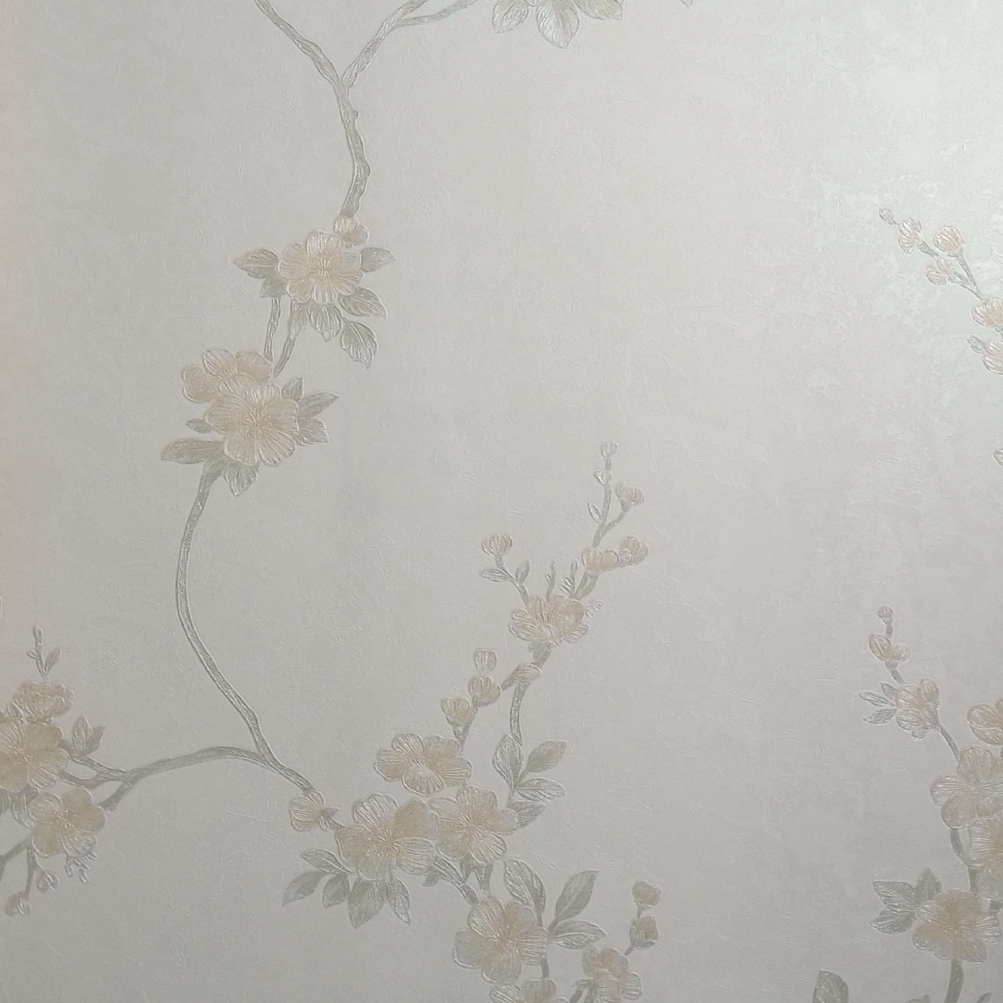 کاغذ دیواری مدل شاخه ای گل ریز شاین دار 1033