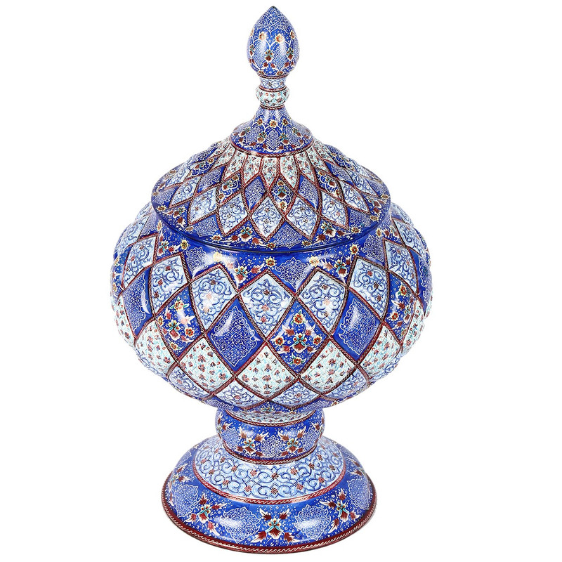 شکلات خوری مسی میناکاری گالری گوهران مدل -1101