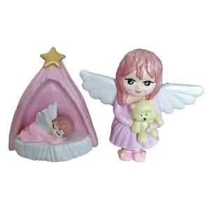 مجسمه مدل فرشته نگهبان کد MTT-161 مجموعه 3 عددی