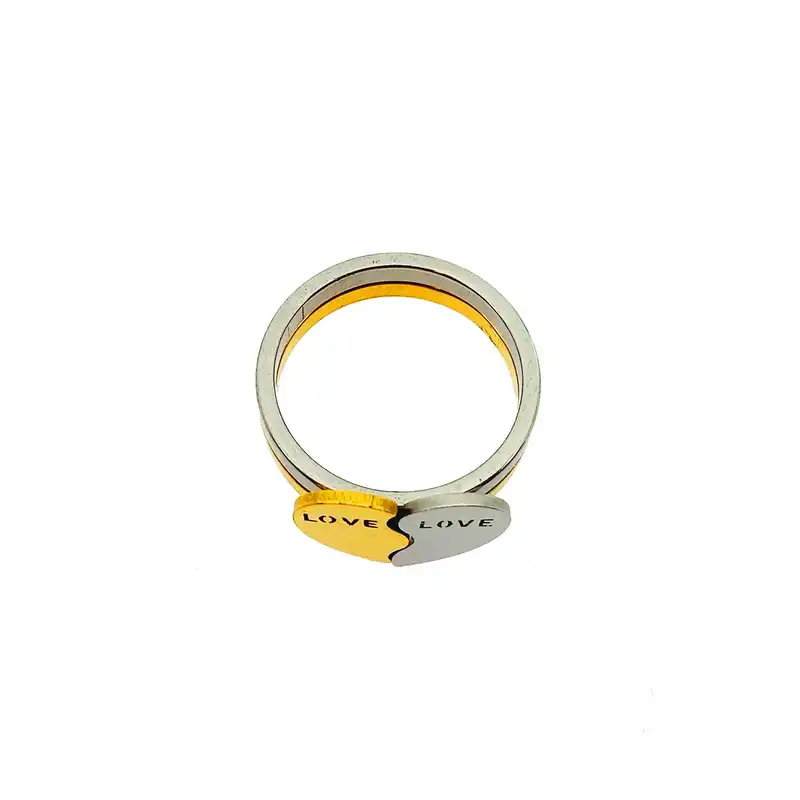 انگشتر طرح قلب کد 573ANGMZ بسته 2 عددی