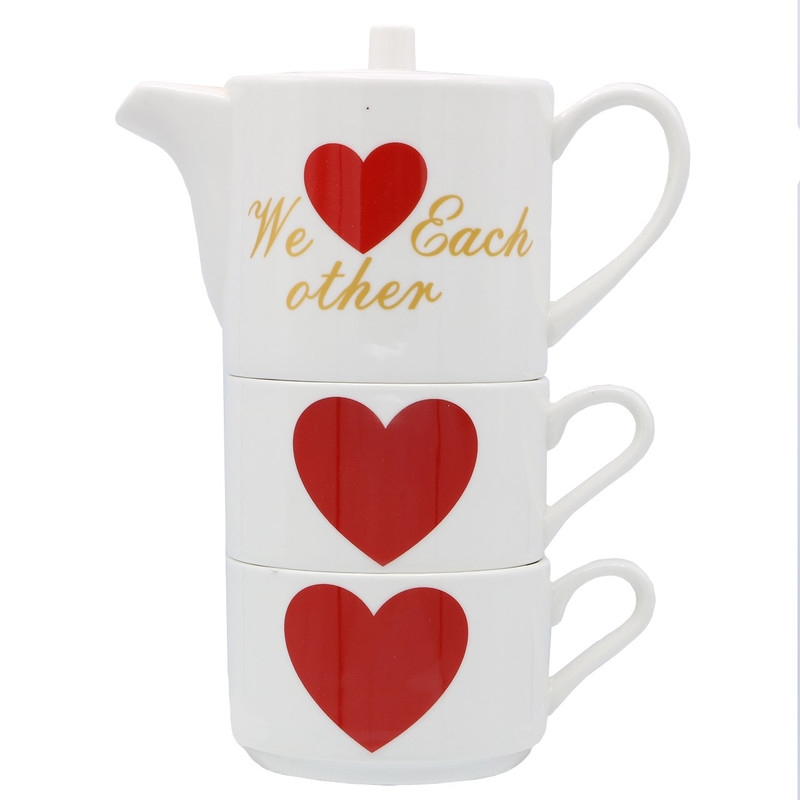 سرویس چای خوری دیزاین مدل Red Love