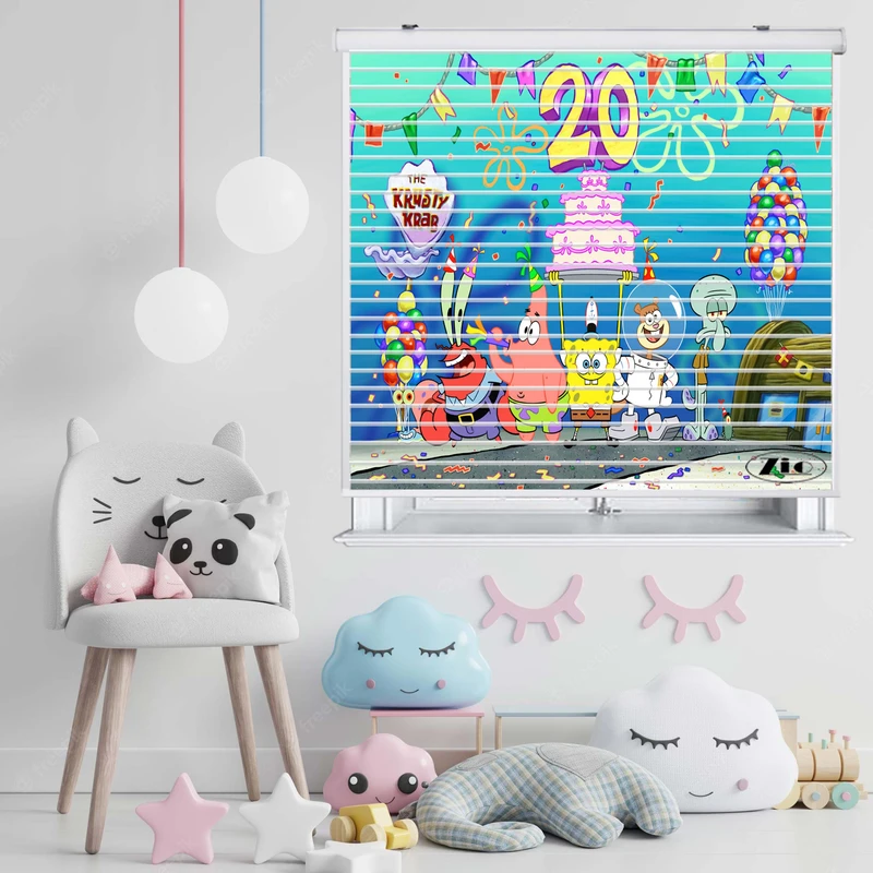 پرده زبرا زیو مدل سیلوئت K3071 سایز 150x150 سانتی متر
