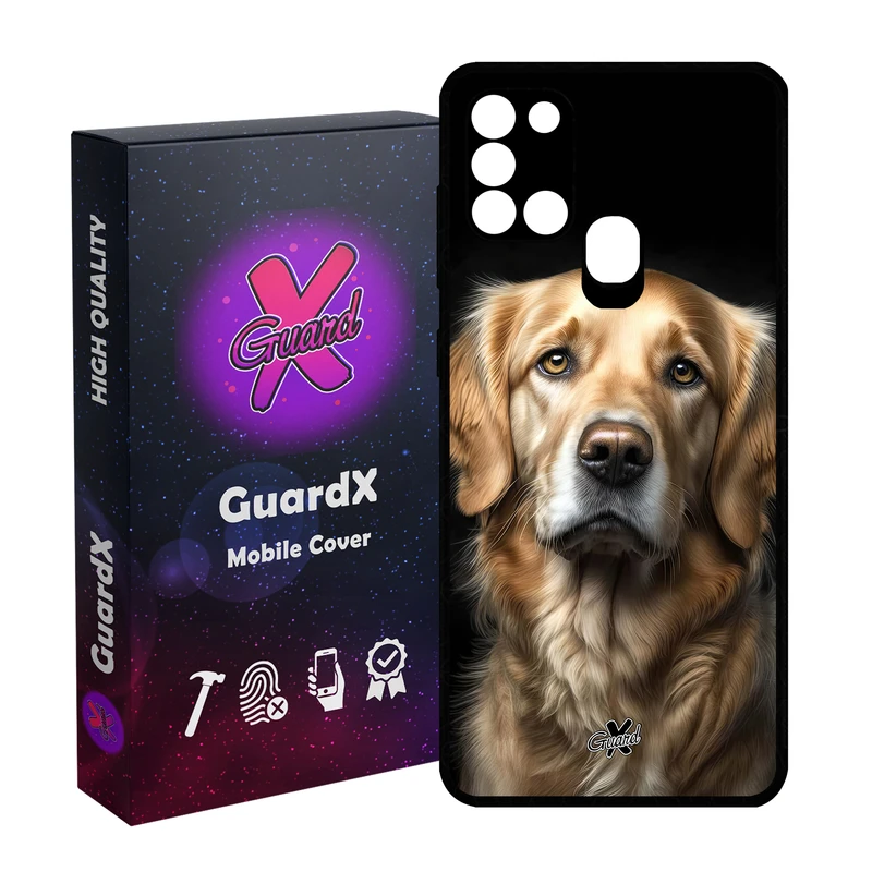 کاور گارد ایکس طرح سگ مدل Glass10607 مناسب برای گوشی موبایل سامسونگ Galaxy A21s