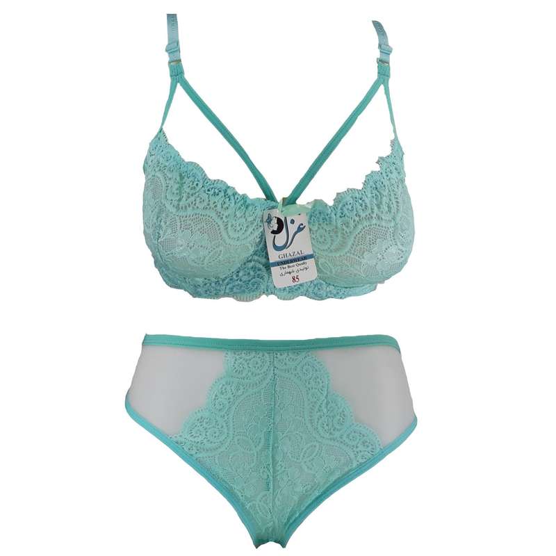 ست شورت و سوتین زنانه غزل مدل دانتل هارنسی کد 193
